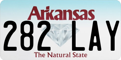 AR license plate 282LAY