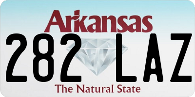 AR license plate 282LAZ