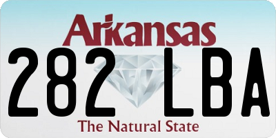AR license plate 282LBA