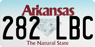 AR license plate 282LBC