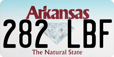AR license plate 282LBF
