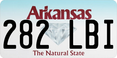 AR license plate 282LBI