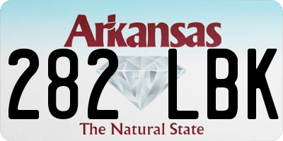 AR license plate 282LBK