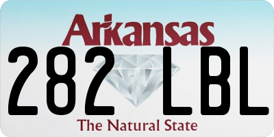 AR license plate 282LBL