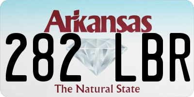 AR license plate 282LBR