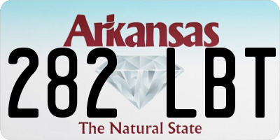 AR license plate 282LBT