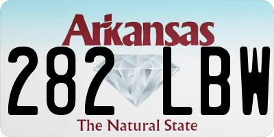 AR license plate 282LBW