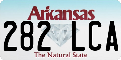 AR license plate 282LCA
