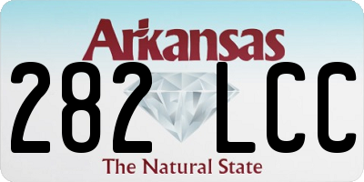 AR license plate 282LCC