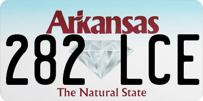 AR license plate 282LCE