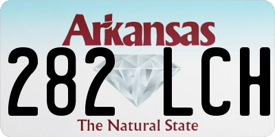 AR license plate 282LCH