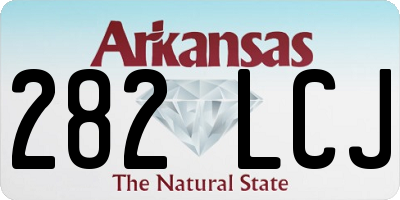 AR license plate 282LCJ
