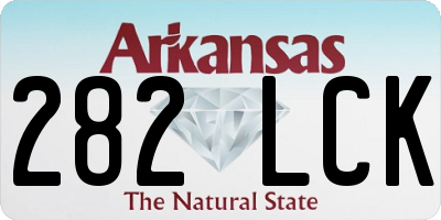 AR license plate 282LCK