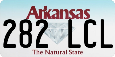 AR license plate 282LCL