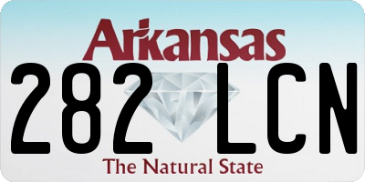 AR license plate 282LCN