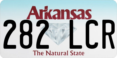 AR license plate 282LCR