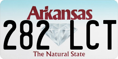 AR license plate 282LCT