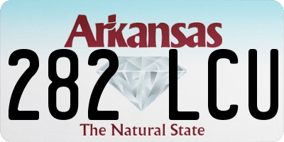 AR license plate 282LCU