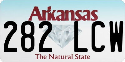 AR license plate 282LCW