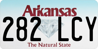 AR license plate 282LCY