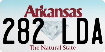 AR license plate 282LDA