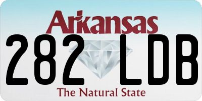 AR license plate 282LDB