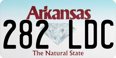 AR license plate 282LDC