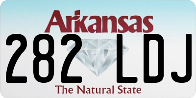 AR license plate 282LDJ