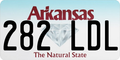 AR license plate 282LDL