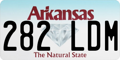 AR license plate 282LDM