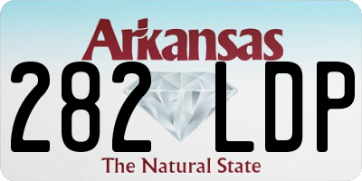 AR license plate 282LDP