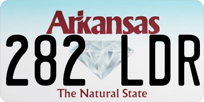 AR license plate 282LDR