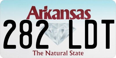 AR license plate 282LDT