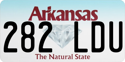 AR license plate 282LDU