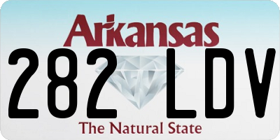 AR license plate 282LDV