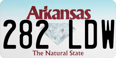 AR license plate 282LDW