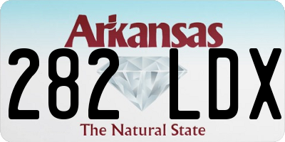 AR license plate 282LDX