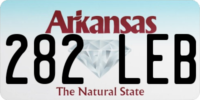 AR license plate 282LEB