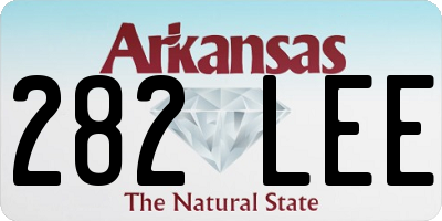 AR license plate 282LEE