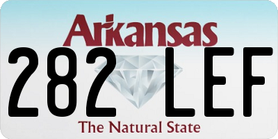 AR license plate 282LEF
