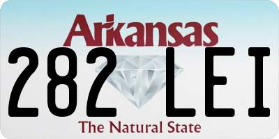 AR license plate 282LEI
