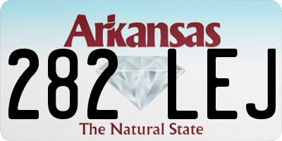 AR license plate 282LEJ
