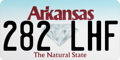 AR license plate 282LHF