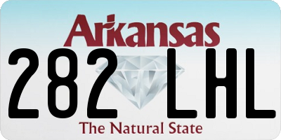 AR license plate 282LHL