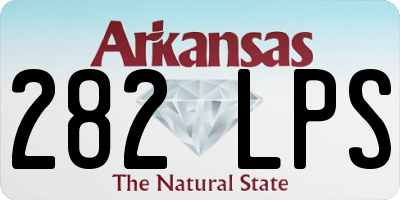 AR license plate 282LPS