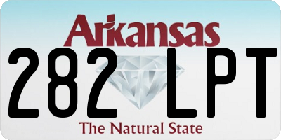 AR license plate 282LPT