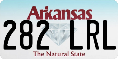 AR license plate 282LRL