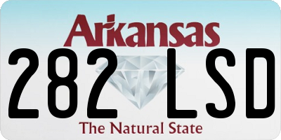 AR license plate 282LSD