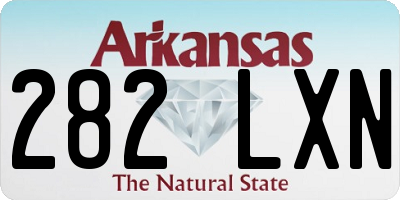AR license plate 282LXN