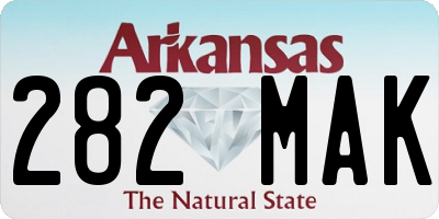 AR license plate 282MAK